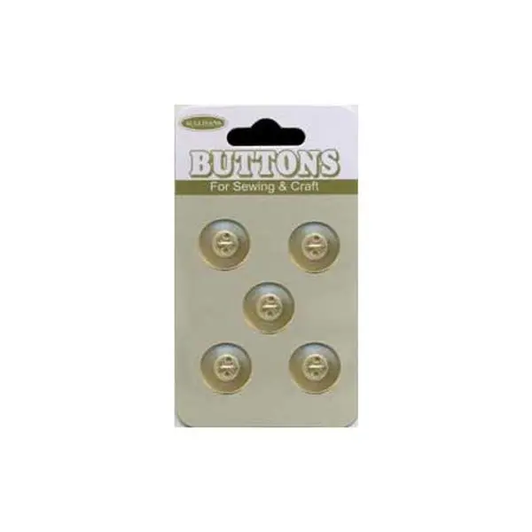 Sullivans Plastic Button, Light Cream- 12 Mm 1