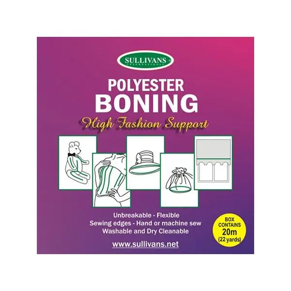 Sullivans Poly Boning, Cream-  6 Mm 1