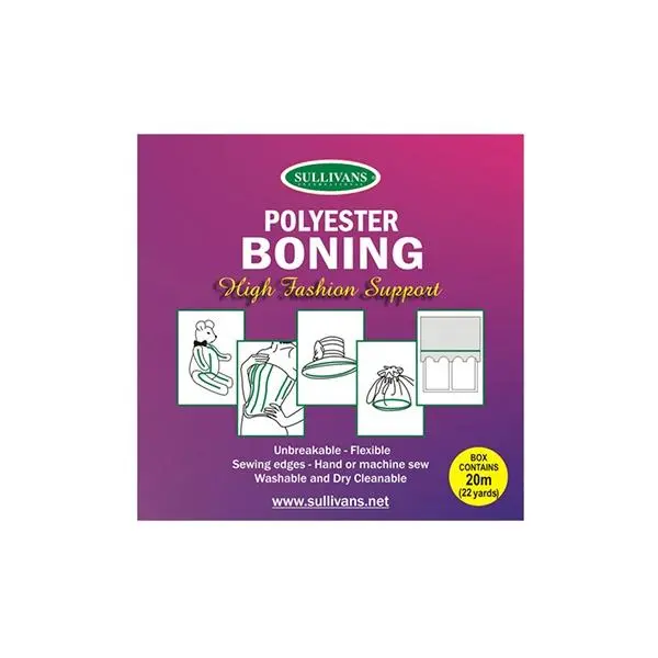 Sullivans Poly Boning, White-12 Mm 1