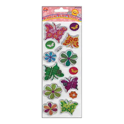 Sullivans Puffy Sticker, Sparkle Butterflies 1