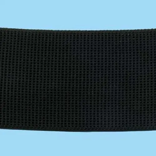 Sullivans Ribbed Non Roll Elastic, Black - 50Mm 1
