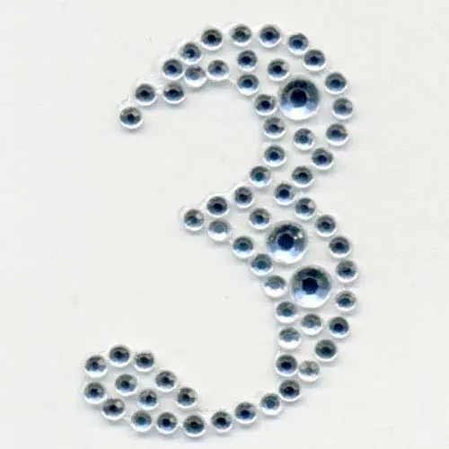 Sullivans Stick On Bling, Number 3- 35Mm 1