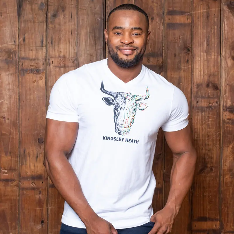 Summer Sticks Two Faced V-Neck Tee Pelican 1