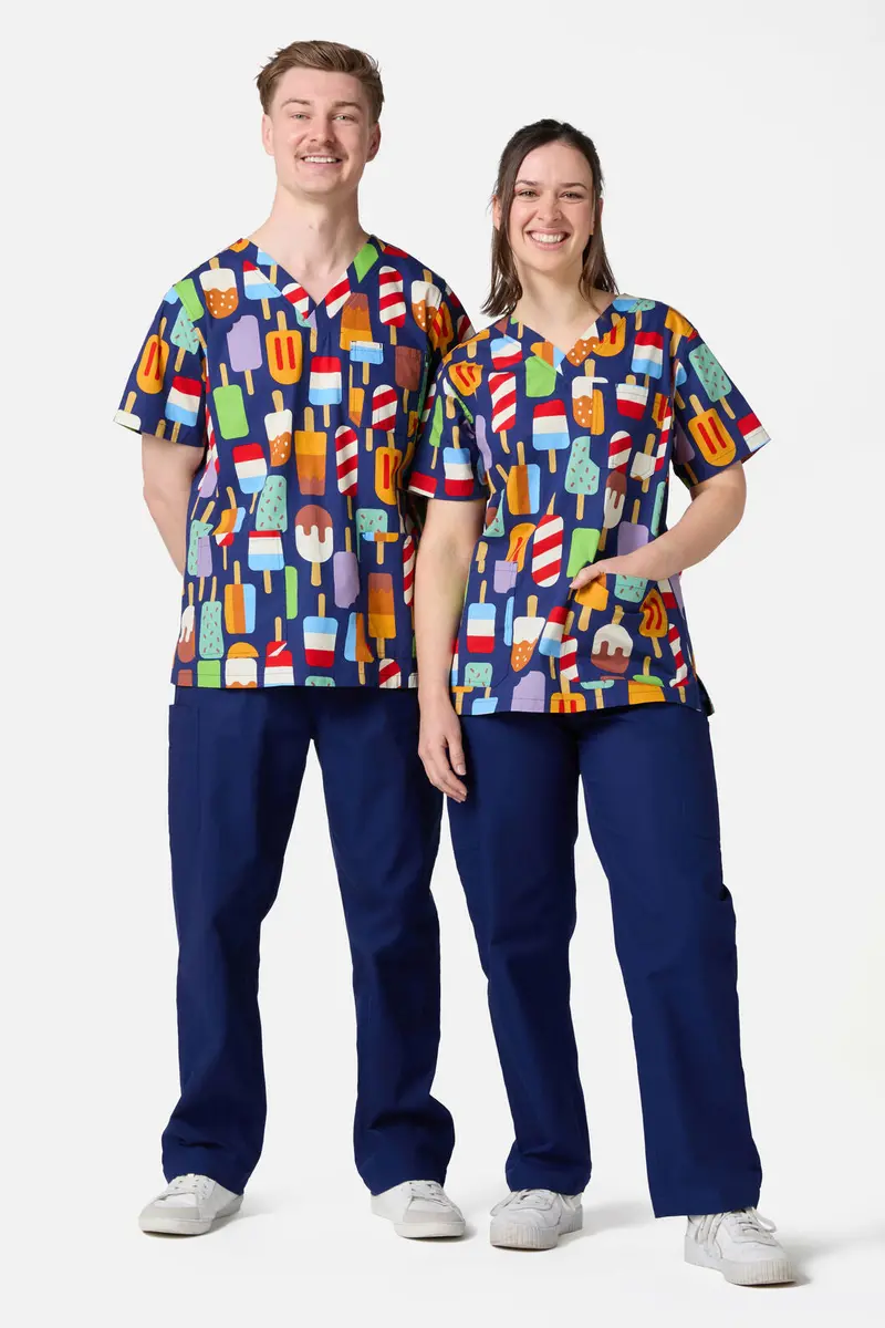 Summer Treats Top & Pant Scrub Set 1