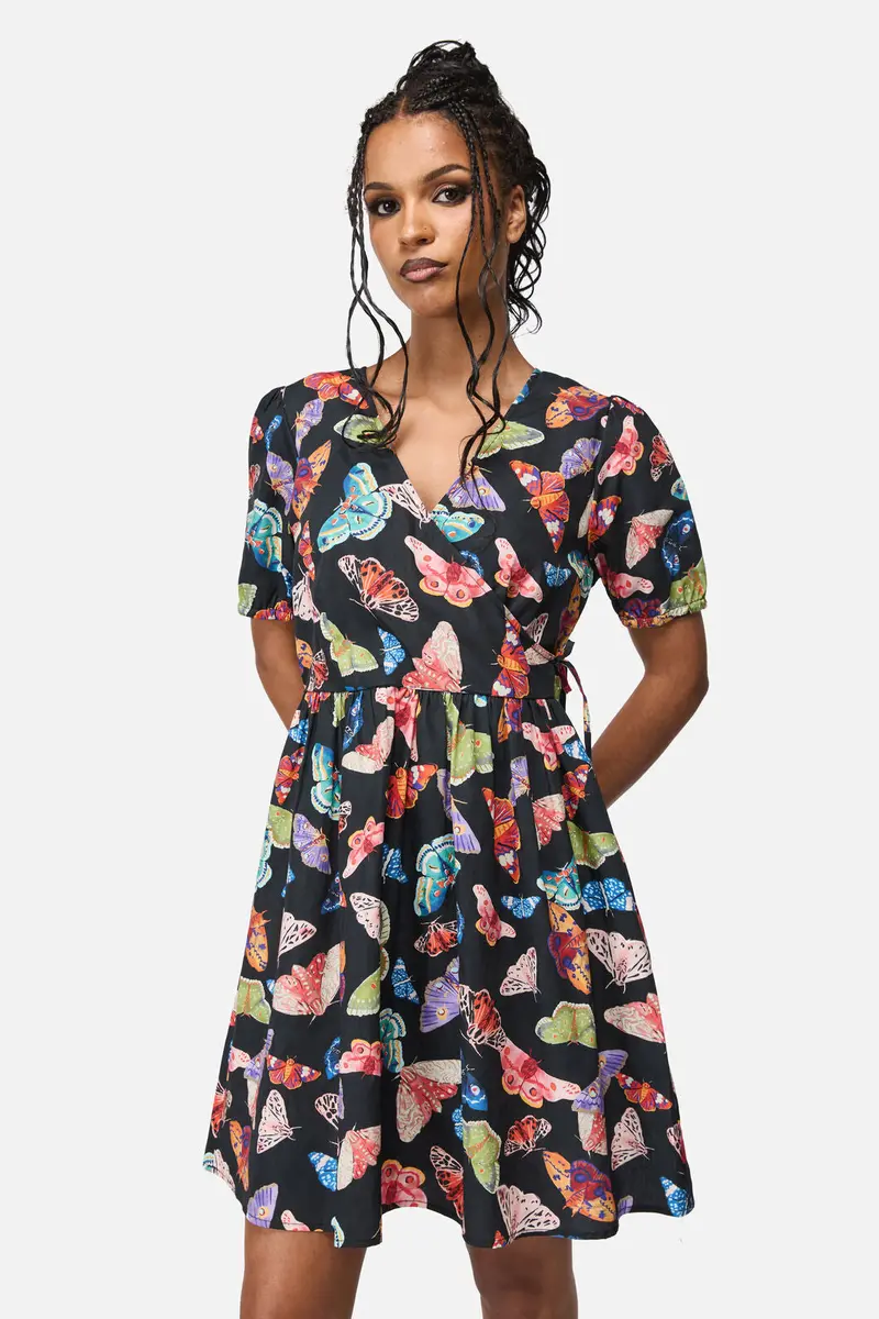 Swarm Goth Wrap Dress 1