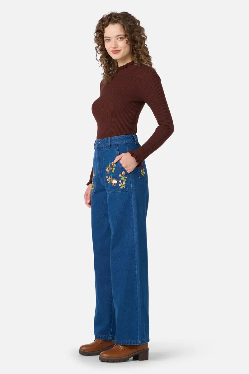Sweet Ducks Emb Denim Jean 1