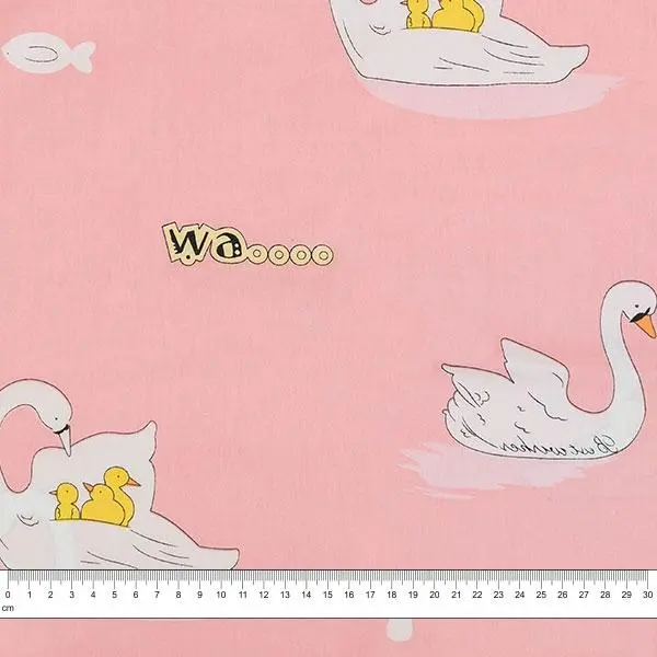 Sweety Twills Fabric, Pink Swan- Width 160Cm 1