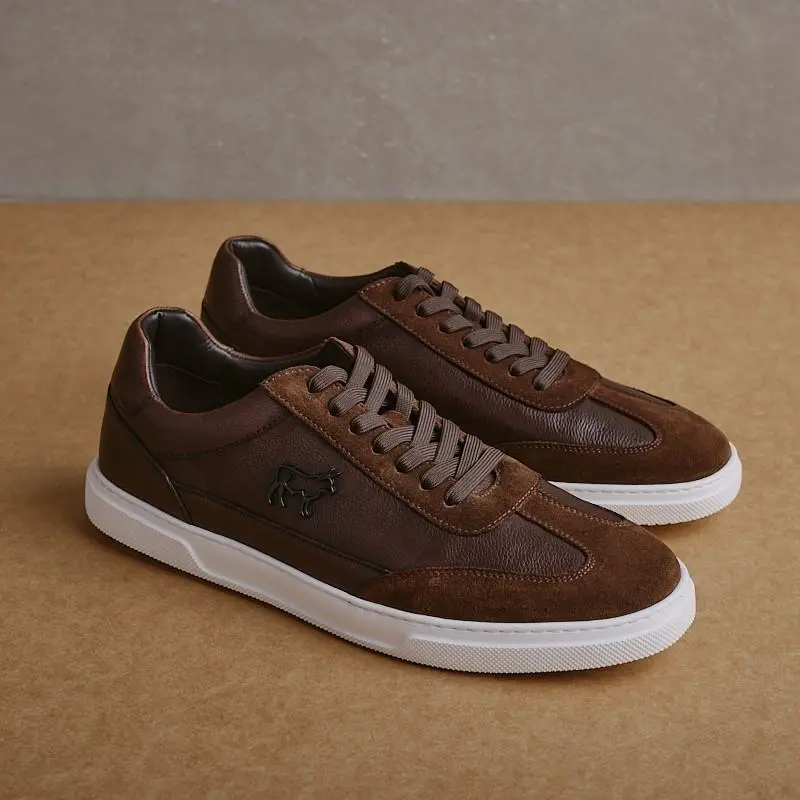 T-Toe Nguni Sneaker - Choc 1