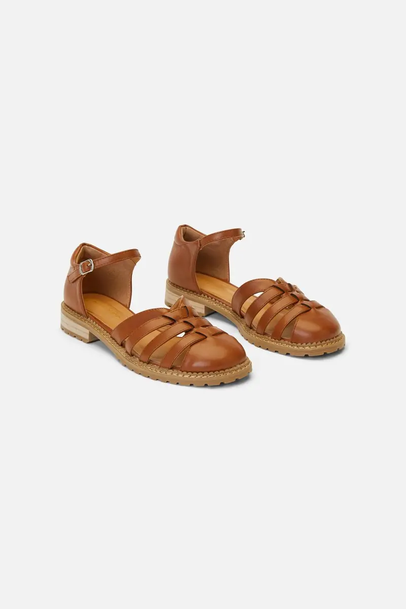 Tan Elizabeth Sandals 1