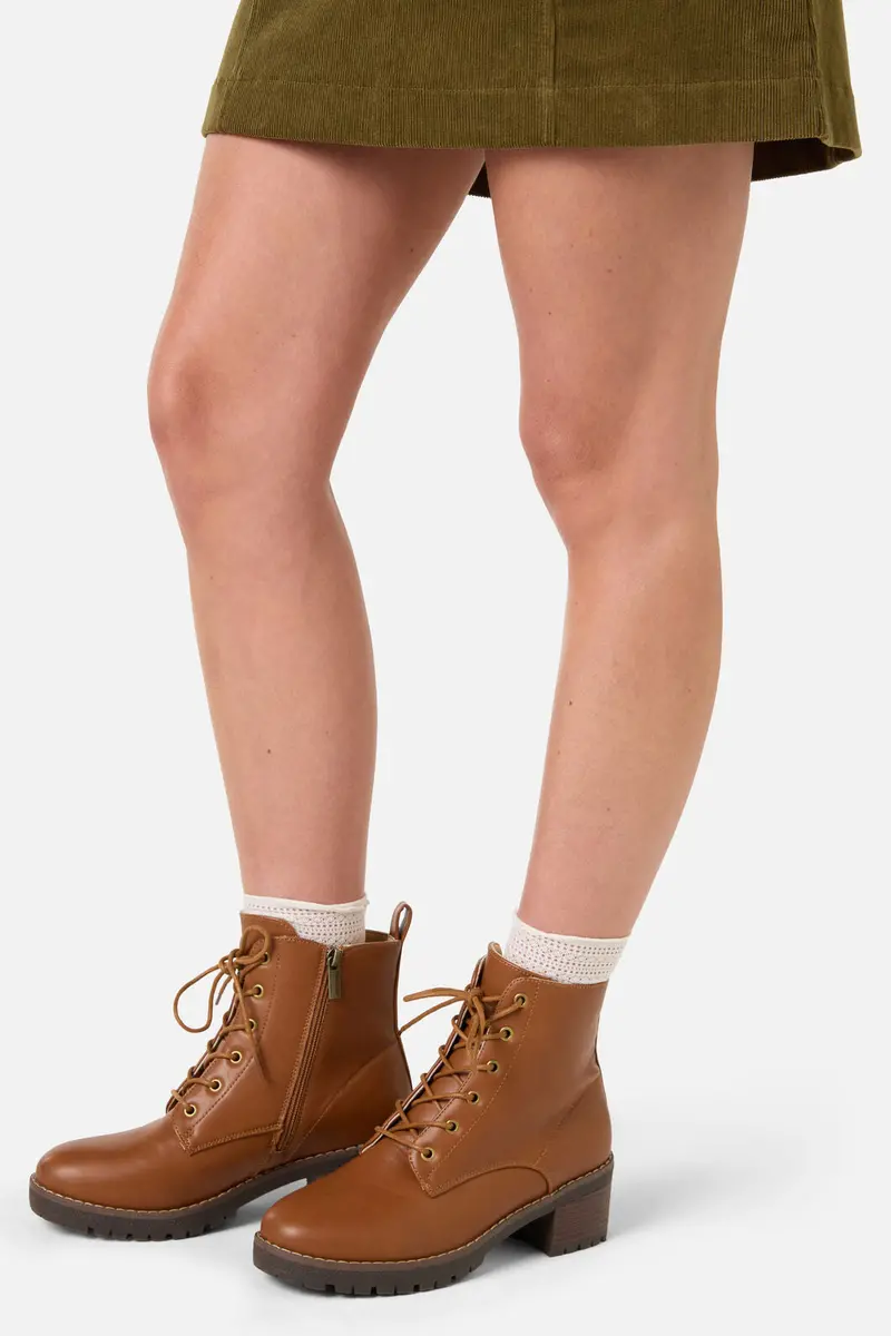 Tan Lace Up Boot 1