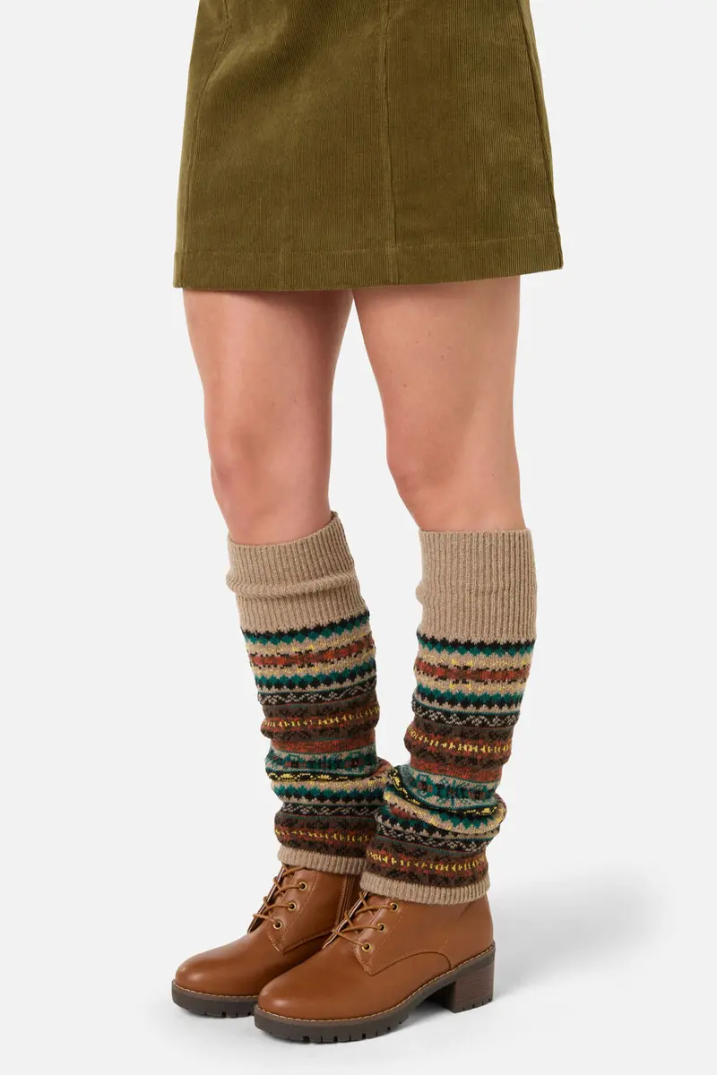 Tan Nordic Leg Warmers 1