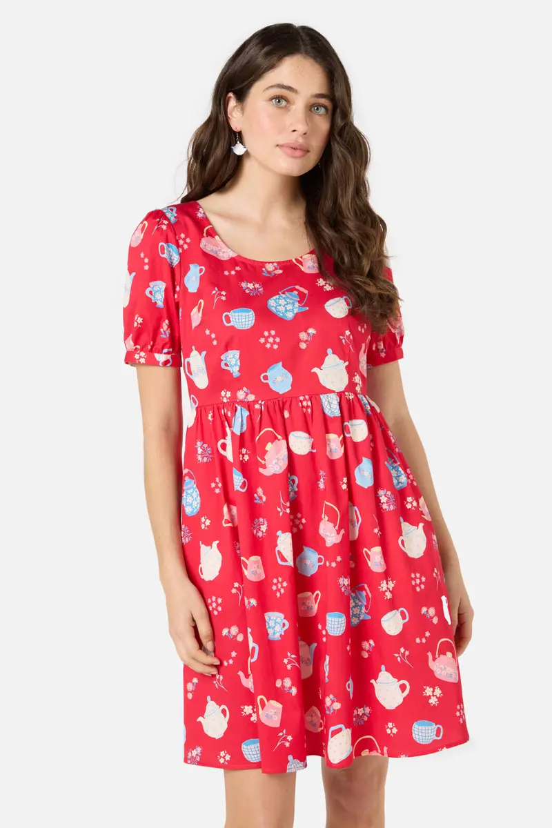 Tea Time Short Sleeve Dress 1