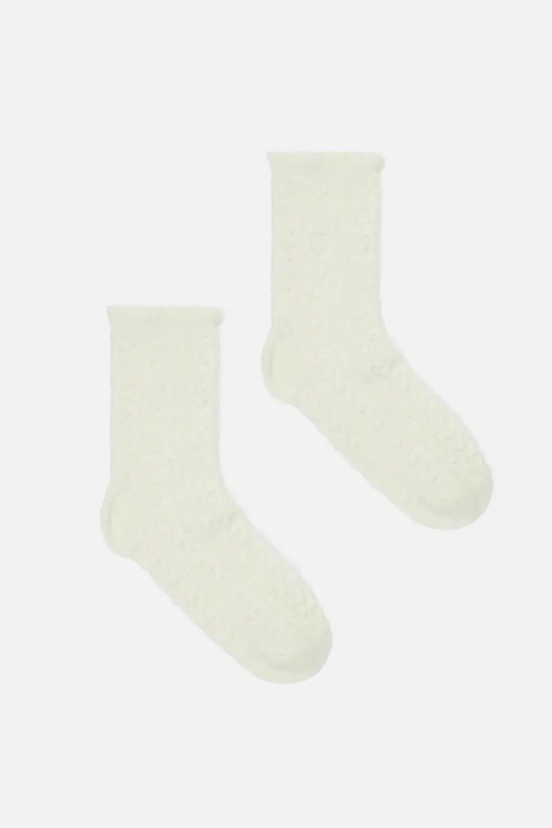 Textured Heart & Frill Sock 1