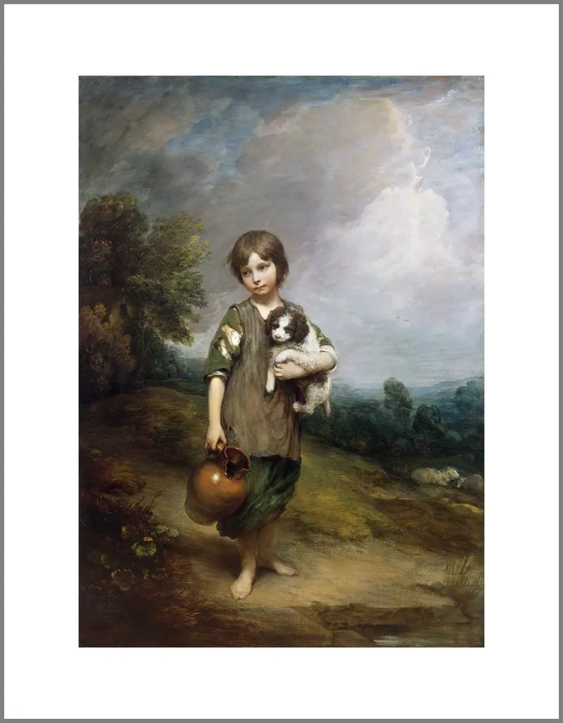 The Cottage Girl Canvas Print 1