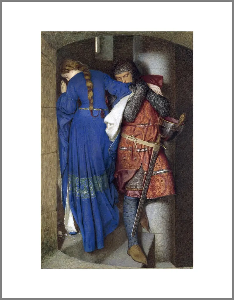 The Meeting On The Turret Stairs Canvas Print 1