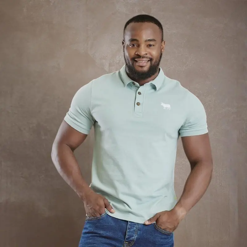Timeless Nguni Pop Regular Polo - Sage 1