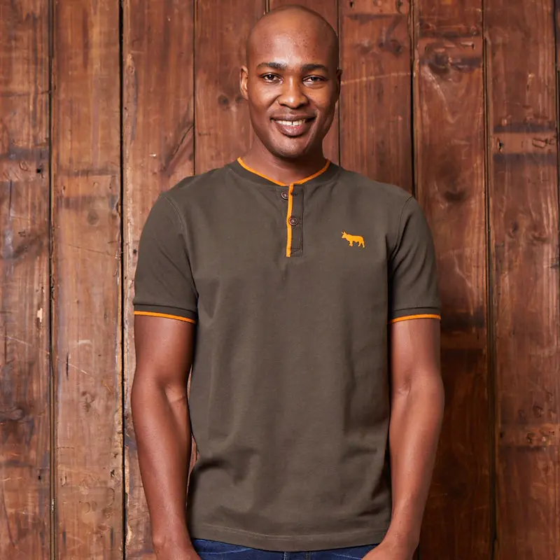 Tipped Collar Sj Henley Fatigue 1