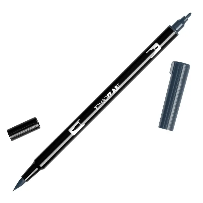 Tombow Dual Brush Pen, N35 Cool Gray 12 1