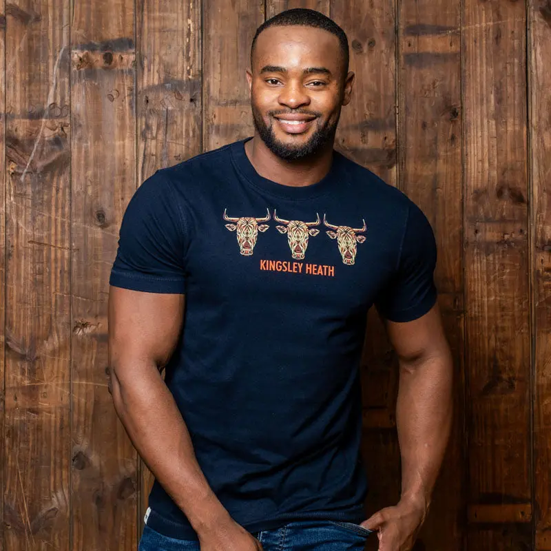 Tri-Lino Skulls Crew Tee - Midnight 1