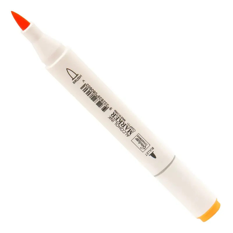 Twin Tip Alcohol Ink Marker, Light Orange 1