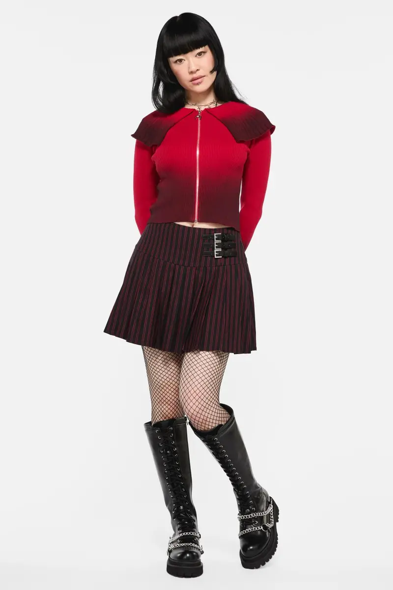 Undead Pinstripe Skort 1