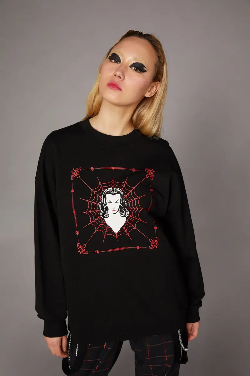 Vampire Print Sweater 1