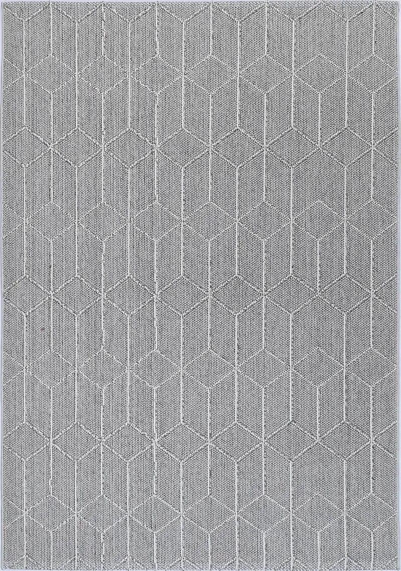 Vanuatu Totori Ash Geometric Flatweave Rug 1
