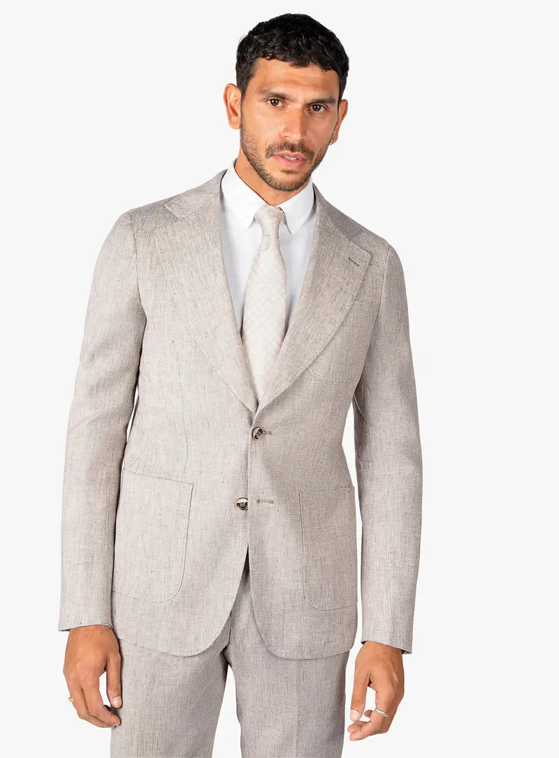 Varese Stepped Weave Chocolate Jacket 1