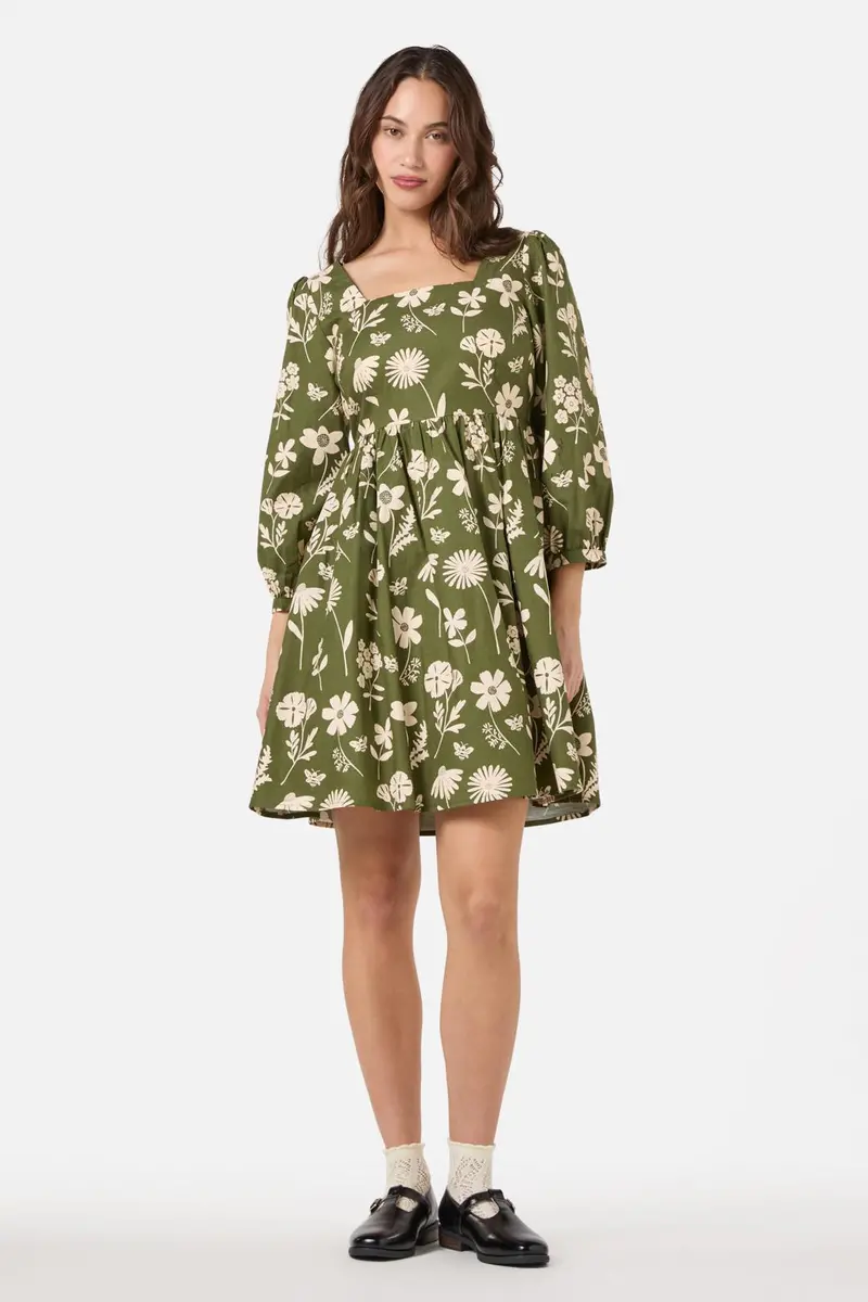 Variety Fleur 3/4 Sleeve Dress 1