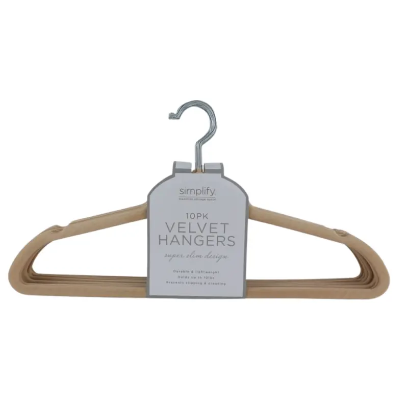 Velvet Hangers, 10Pk- Assorted 1