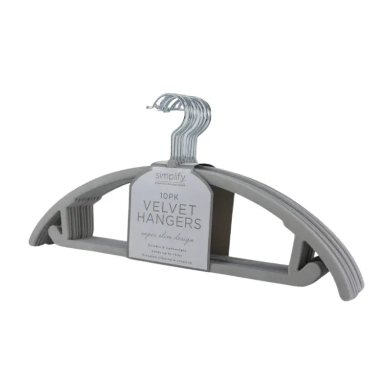 Velvet Hangers, 10Pk- Assorted 1