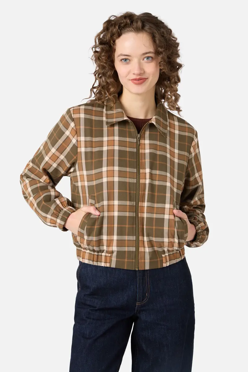 Vera Check Bomber Jacket 1