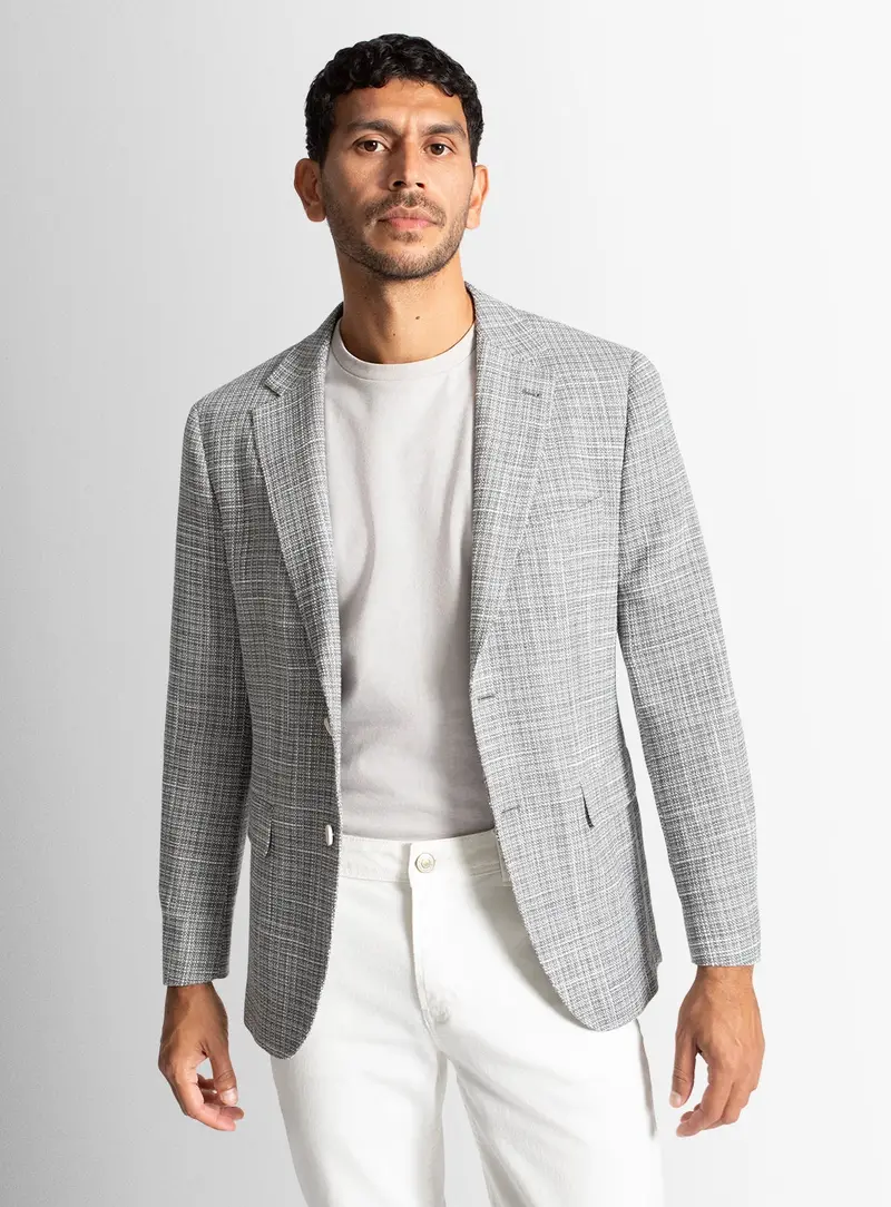 Verona Basketweave Silver Jacket 1