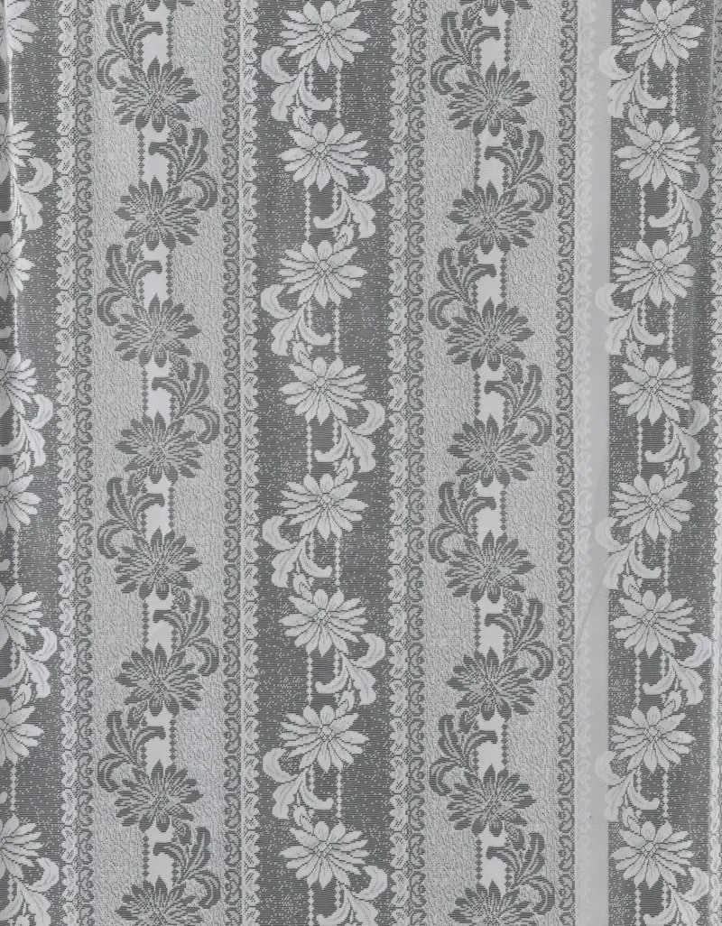 Vida Lace Curtain Pack, White- 213Cm Drop 1