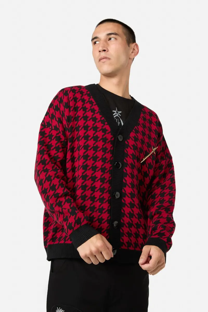 Virtue Houndstooth Cardi 1