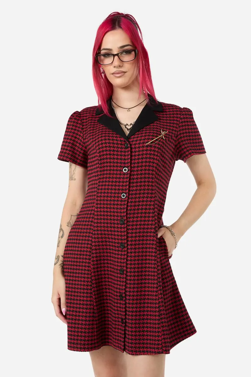 Virtue Houndstooth Dress 1