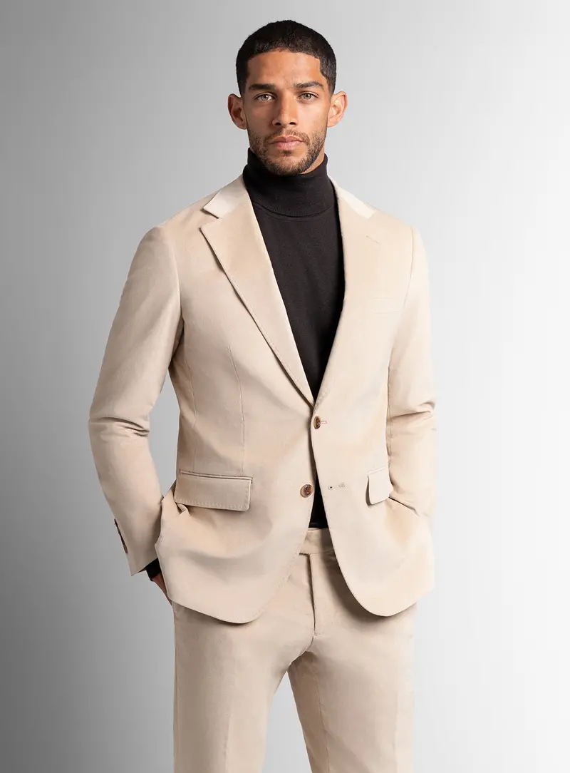 Vitale Babycord Sand Beige Jacket 1