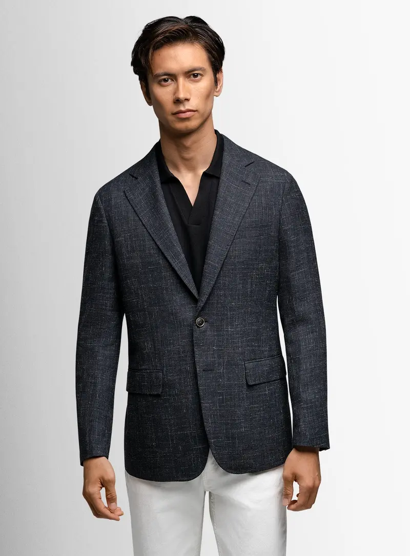 Vitale Basketweave Black Jacket 1