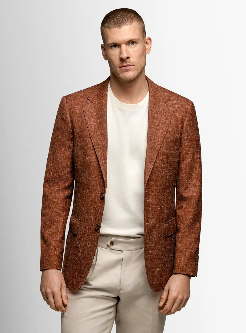 Vito Melange Burnt Orange Jacket 1