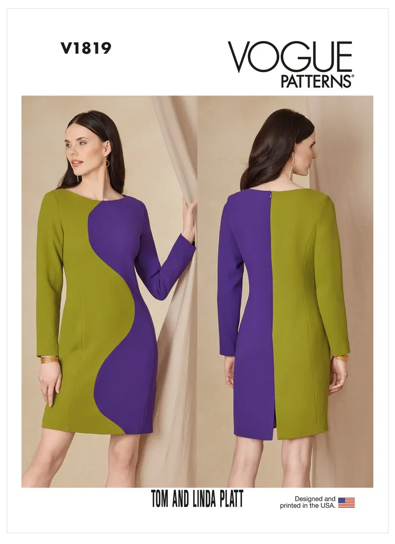 Vogue Pattern V1819  Misses' Dress 1