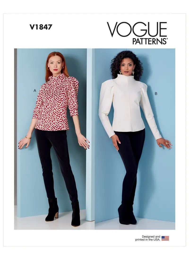 Vogue Pattern V1847 Misses/Petite Top 1