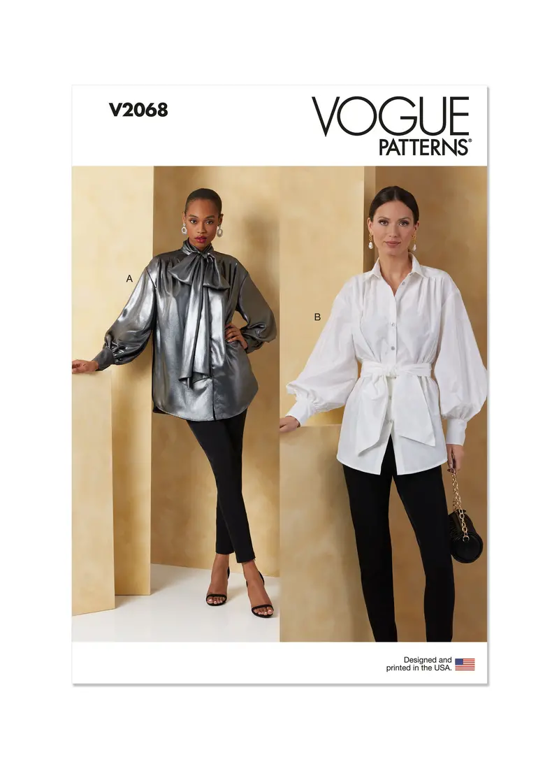 Vogue Pattern V2068 Misses' Top Vest 1