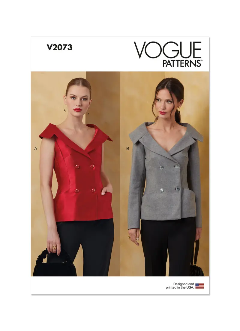 Vogue Pattern V2073 Misses' Jacket 1