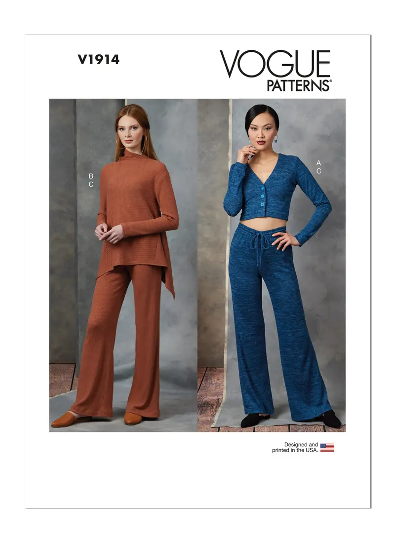 Voguepattern V1914 Miss Cardigan, Tunic & Pants 1