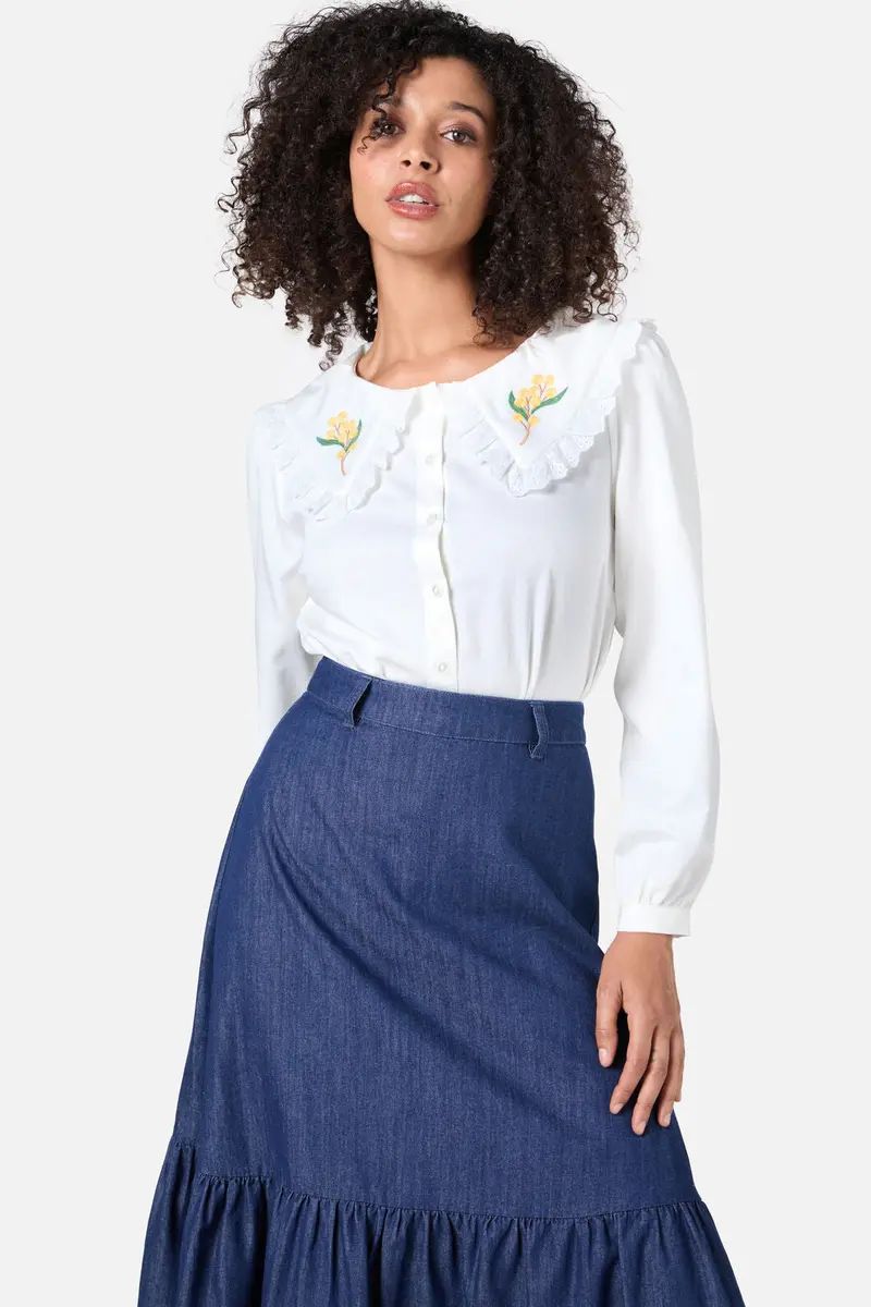 Wattle Embroidered Blouse 1