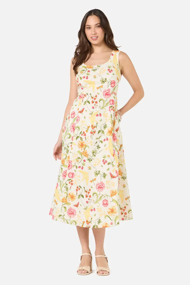 Whimsical Garden Midi Dress 1