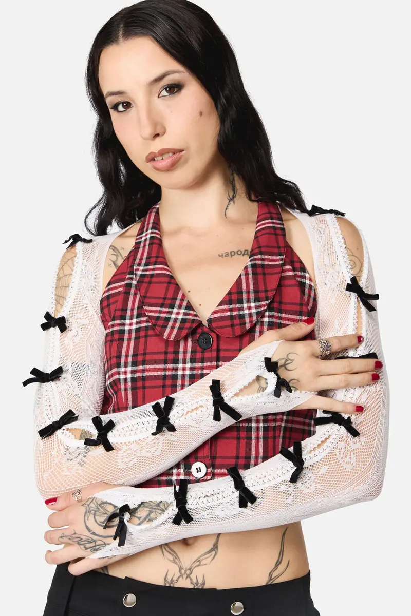 White Sweet Bow Sleeves 1