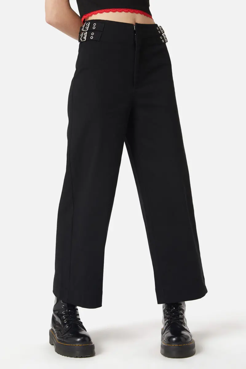 Wide Leg Buckle Pant 1