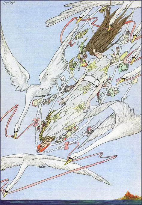 Wild Swans Large Art Print 1