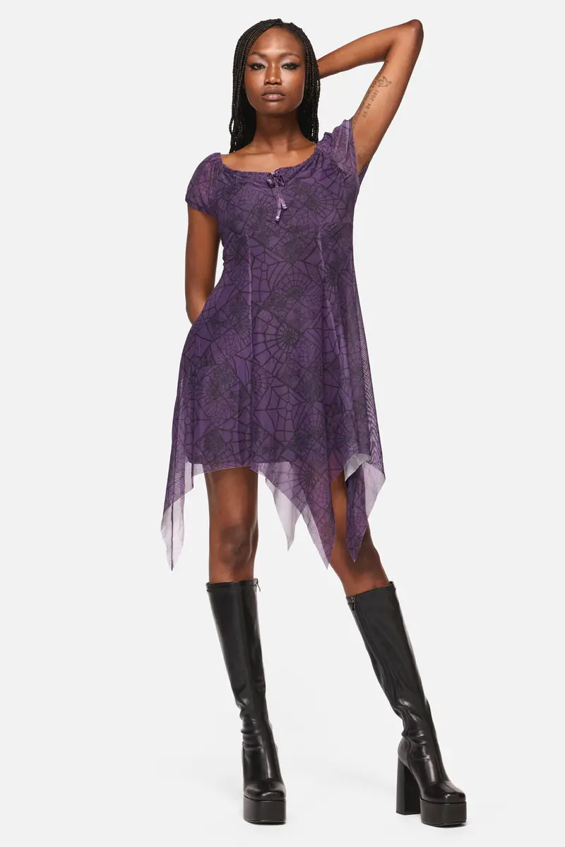 Window Web Gothic Dress 1